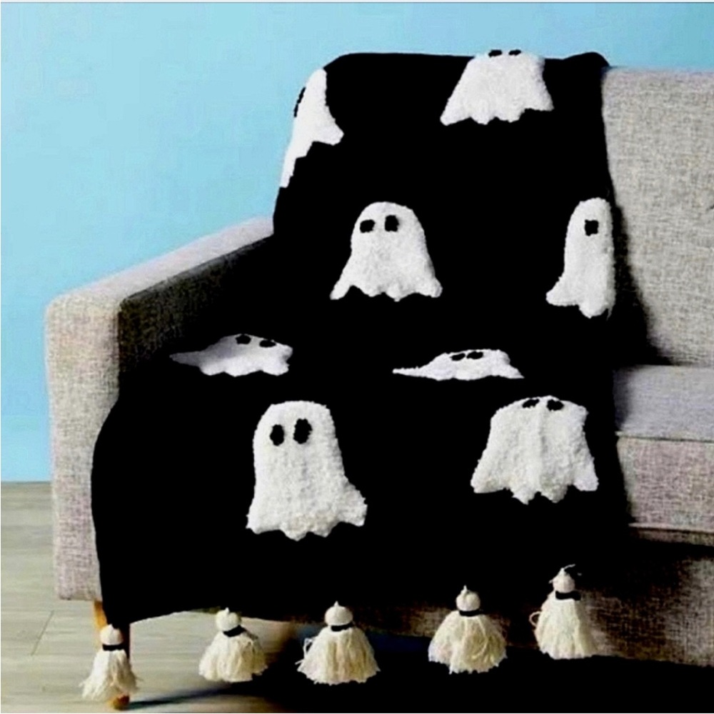Rachel Zoe 3D Ghost Throw Blanket